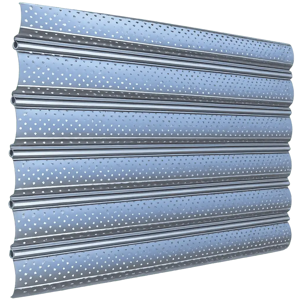 Rideau métallique lames microperforées - Visibilité et ventilation à Rennes - DRM